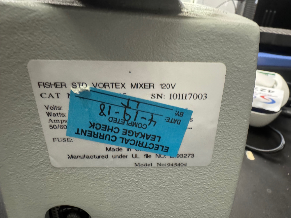 Image of Fisher Scientific Vortex Mixer